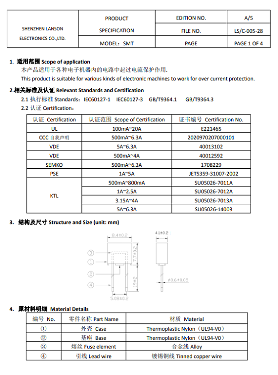 SMT T3.15A資料